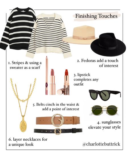 Finishing touches to elevate any look and make your outfit chic & interesting - style tips - fashion tips - style hacks - style tips - wardrobe essentials - uk fashion influencer 

#LTKstyletip #LTKeurope