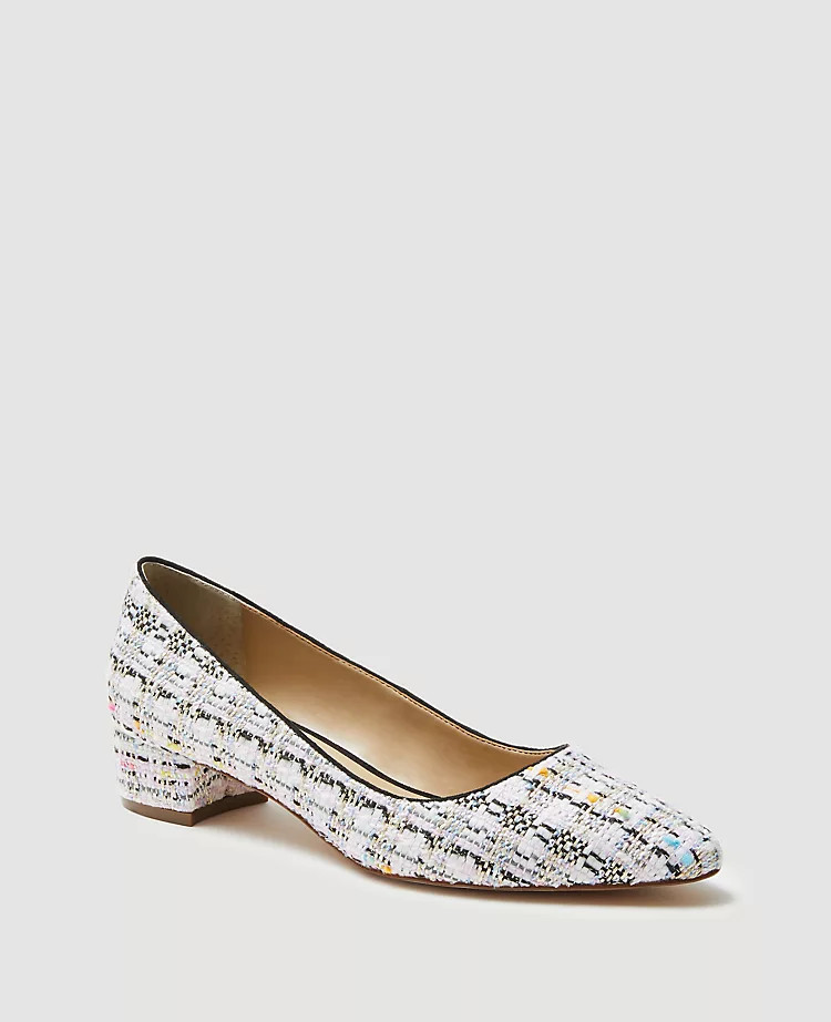 Tweed Block Heel Pumps | Ann Taylor | Ann Taylor (US)