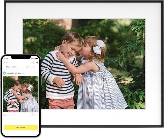 Aura Walden 15" WiFi Digital Picture Frame | Wirecutter's Best Digital Frame for Gifting | Send P... | Amazon (US)