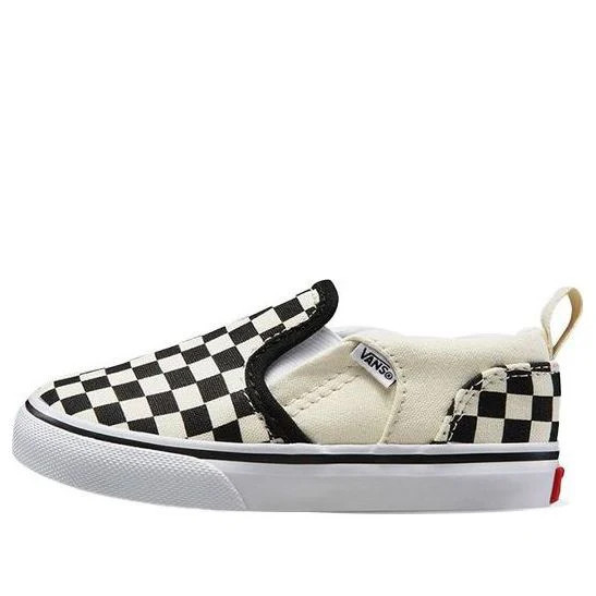 (TD) Vans Asher V 'Checkers - Black Natural' VN000XE9IPD | KICKS CREW