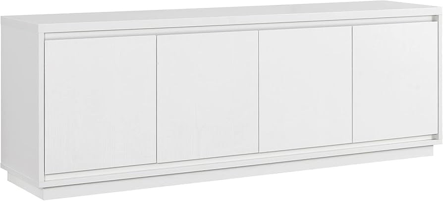 Henn&Hart Presque TV Stand, 68" Wide, White | Amazon (US)
