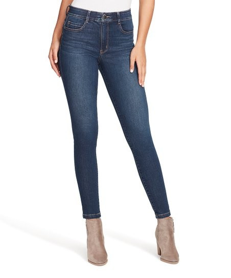 Agent Blue Fab Body Sculpt Skinny Jeans - Women | Zulily