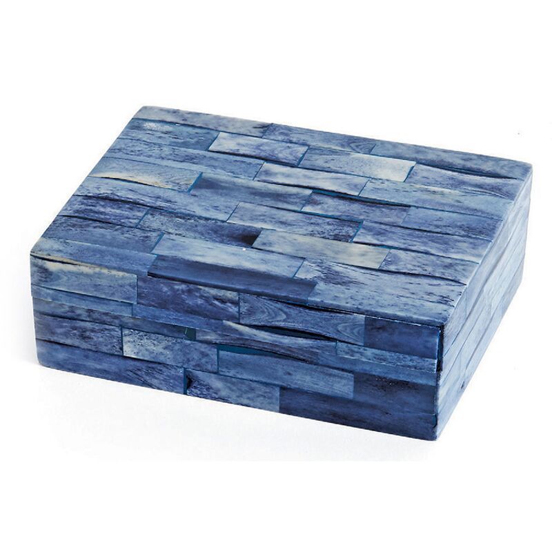 6" Hutson Decorative Box, Sea Blue | One Kings Lane
