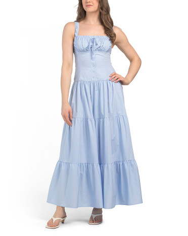 Tie Front Ruched Dress | TJ Maxx