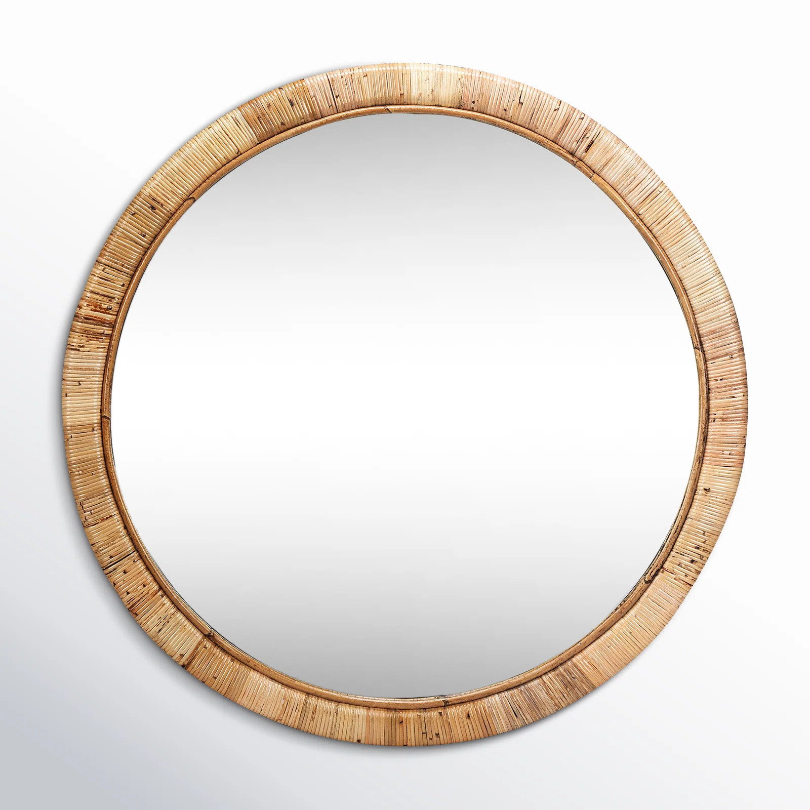 Lamont Rattan Round Mirror | Joss & Main