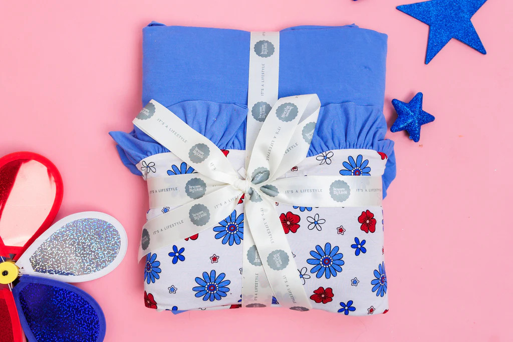 EXCLUSIVE FREEDOM BLOOMS RUFFLE DREAM BLANKET | DREAM BIG LITTLE CO