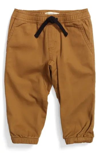 Infant Boy's Tucker + Tate Twill Jogger Pants, Size 3M - Brown | Nordstrom