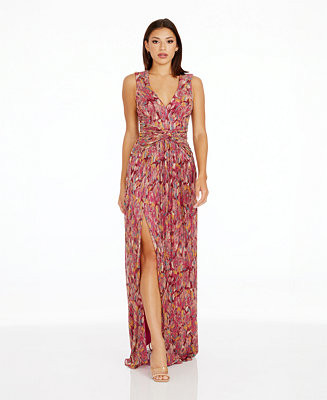 Leanna Women's Metallic Fit & Flare Dress | Macy's