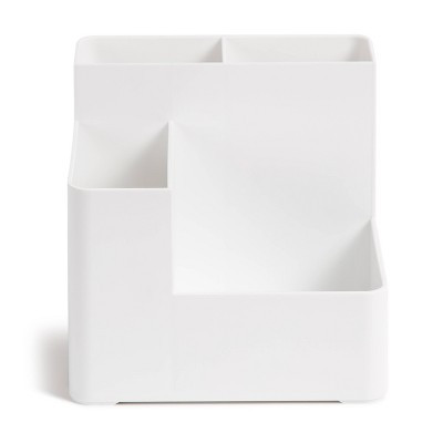 U Brands Modern Plastic All-in-One Desk Organizer - White | Target