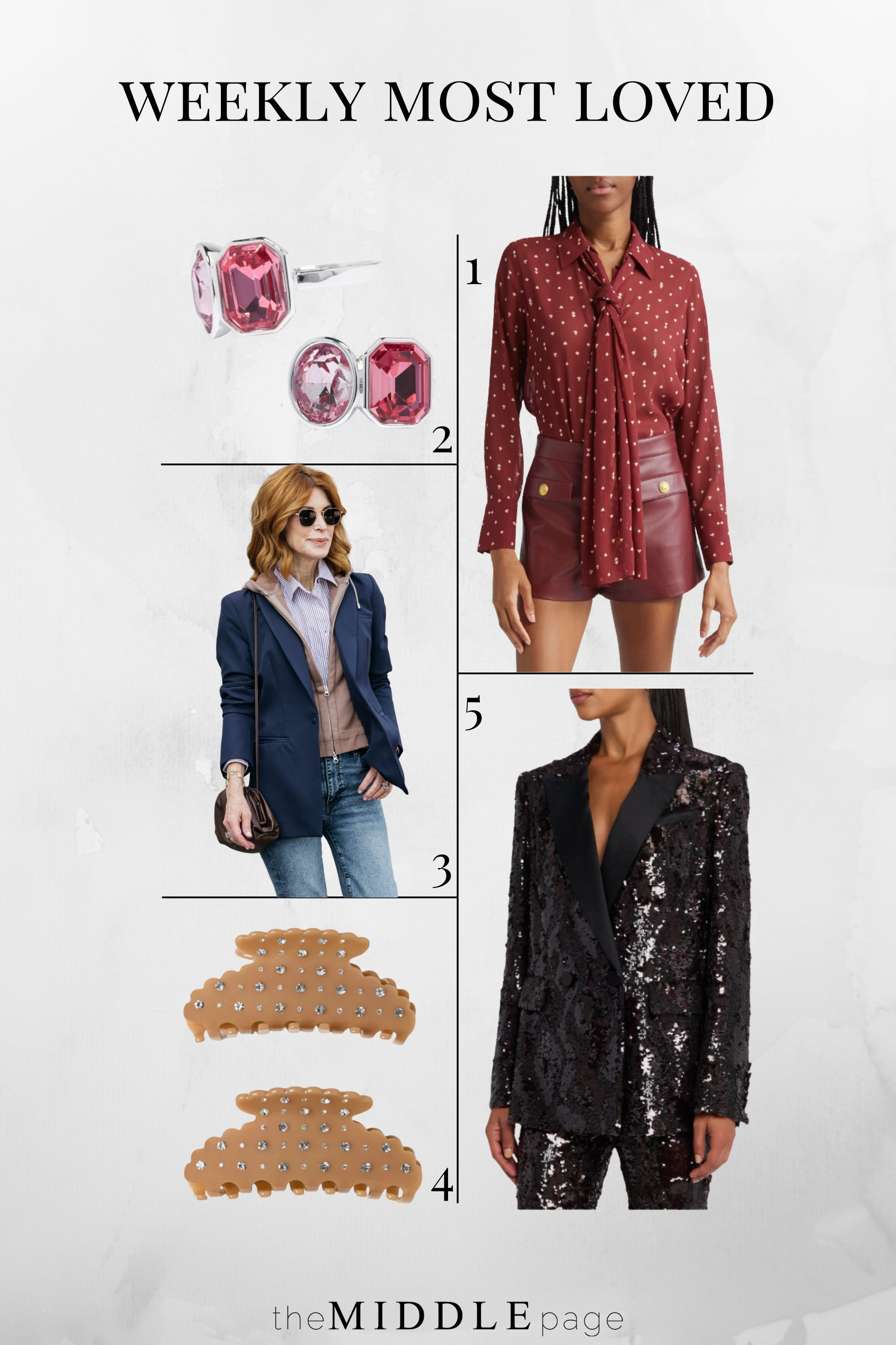  

 These are my top five weekly most loved pieces, classic wearable favourites you’ll reach for all season long, including staples under $100!