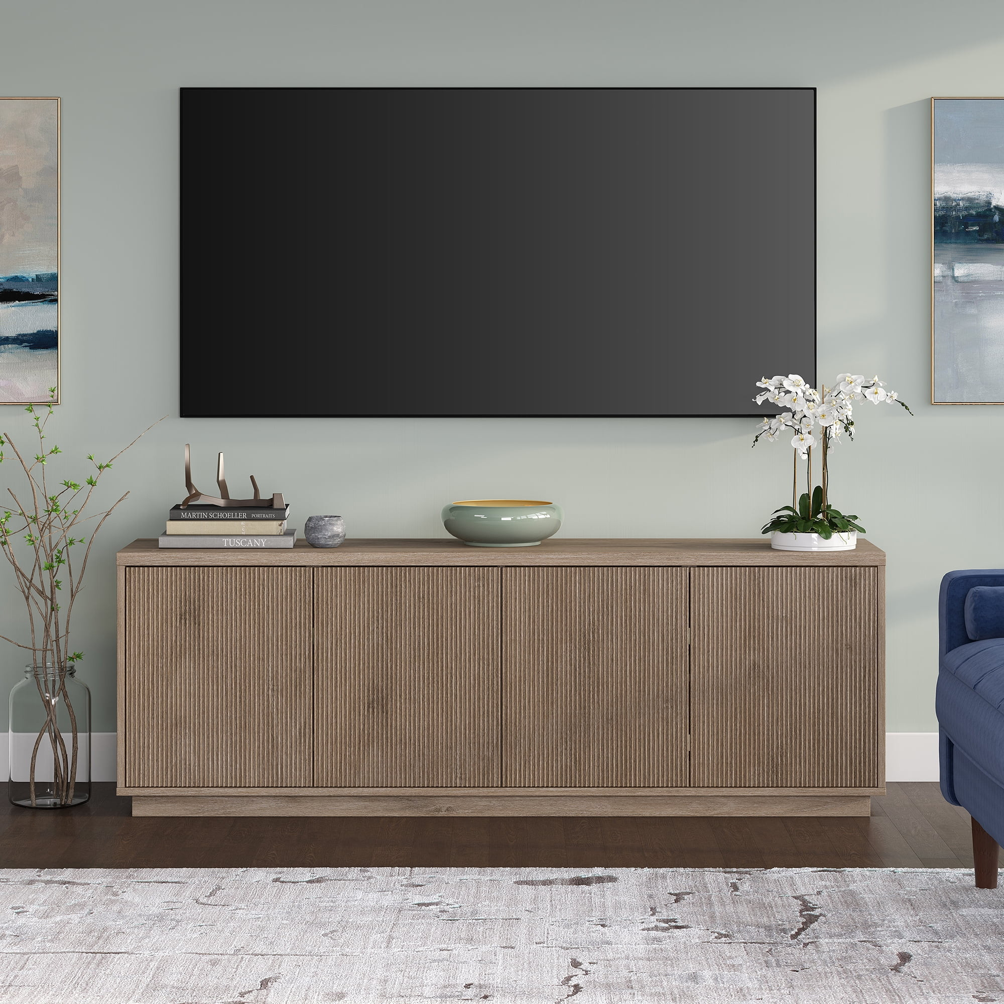 Evelyn&Zoe Hanson Rectangular TV Stand for TV's up to 75" | Walmart (US)