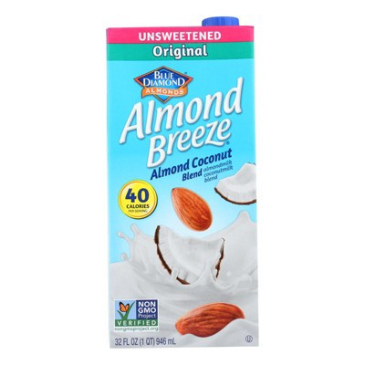 Almond Breeze - Almond Coconut Milk - Unsweetened - Case of 12 - 32 fl oz | Target