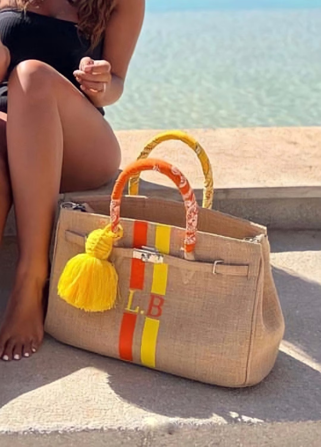 Sac en jute, style Birkin, fait à la main à Marrakech, sac en jute élégant, sac en jute fait ... | Etsy (US)