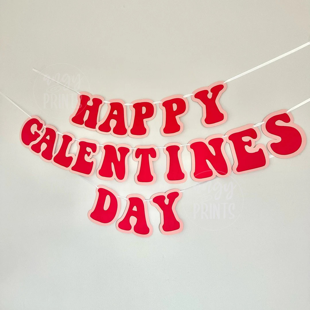Happy Galentine’s Day Party Banner for Valentines Day Celebration | Girls Night Decor | Backdro... | Etsy (US)