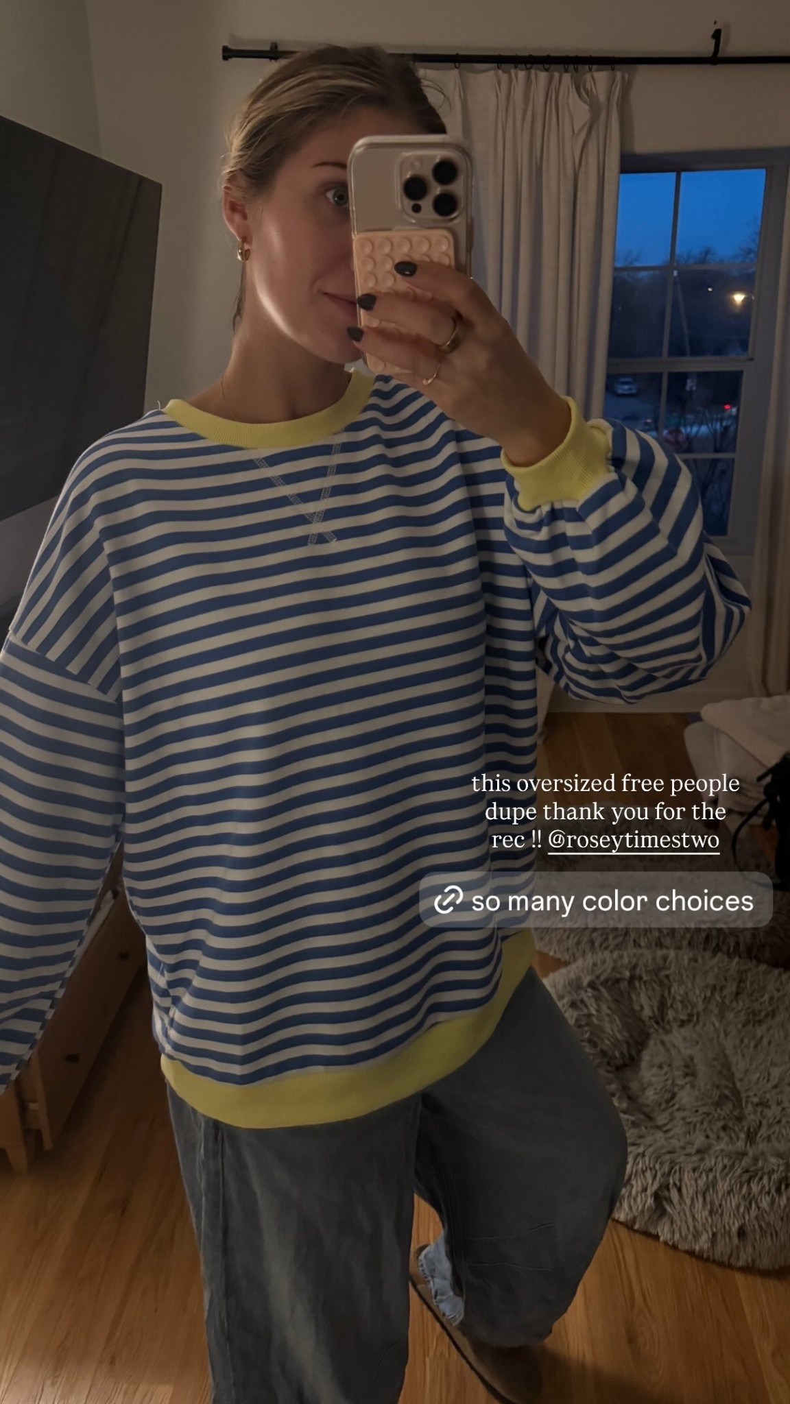 this oversized free people dupe thank you for the rec !! @roseytimestwo
