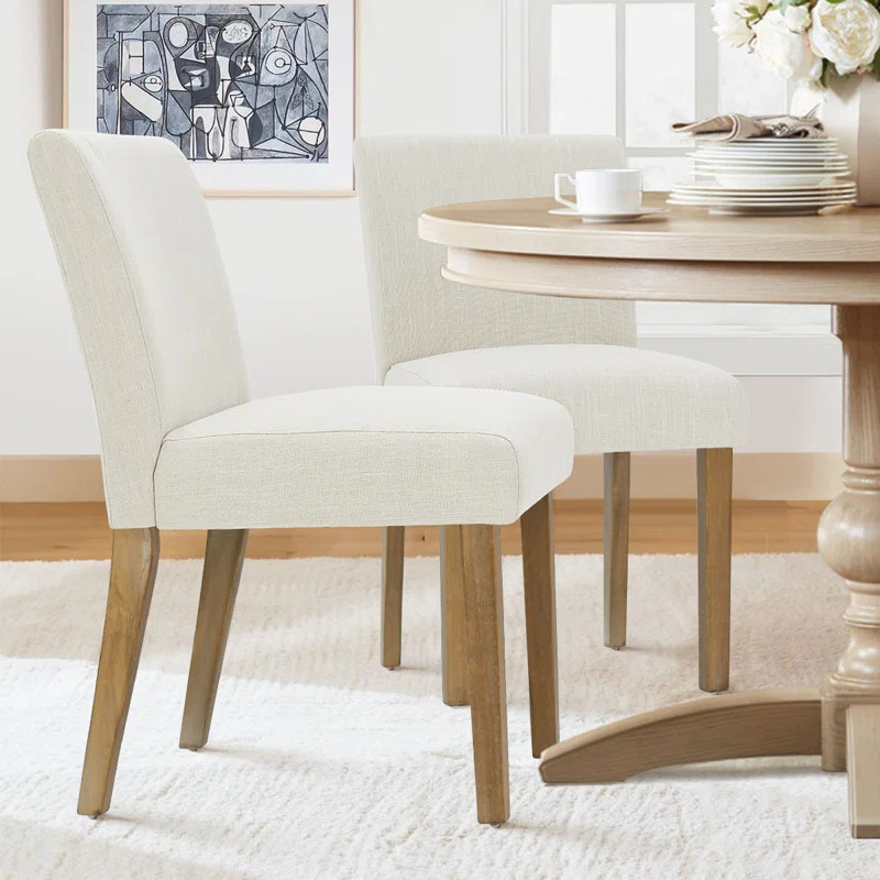 Alesana Linen Parsons Chair (Set of 2) | Wayfair North America