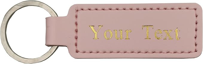 Personalized Leather Keychain Custom Initials/Name Gift for Men & Women Bronzing Custom Keychain ... | Amazon (US)