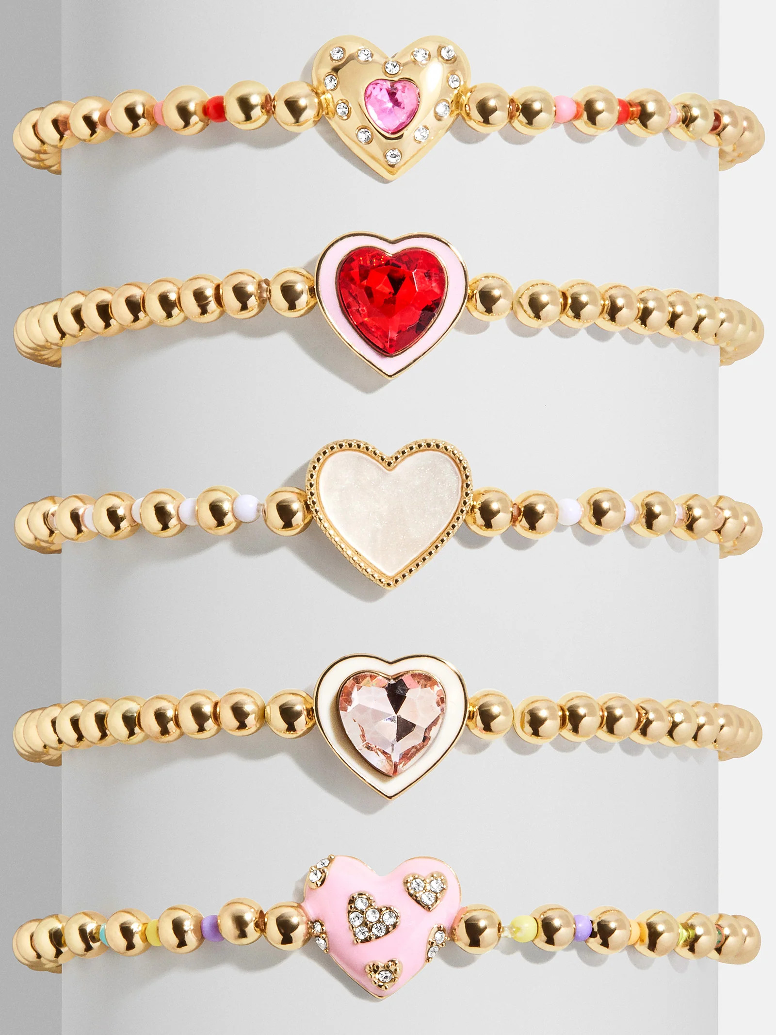 Love Stack Kids' Heart Bracelet Set - Heart | BaubleBar