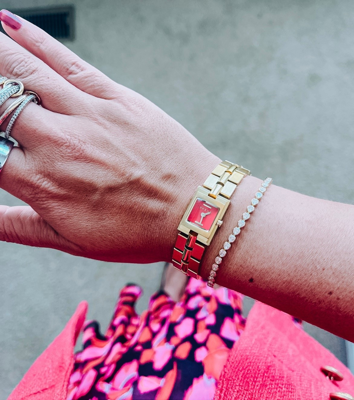 Arm party
Breda watch
Baublebar tennis bracelet


#LTKootd #LTKValentine #LTKNYFW