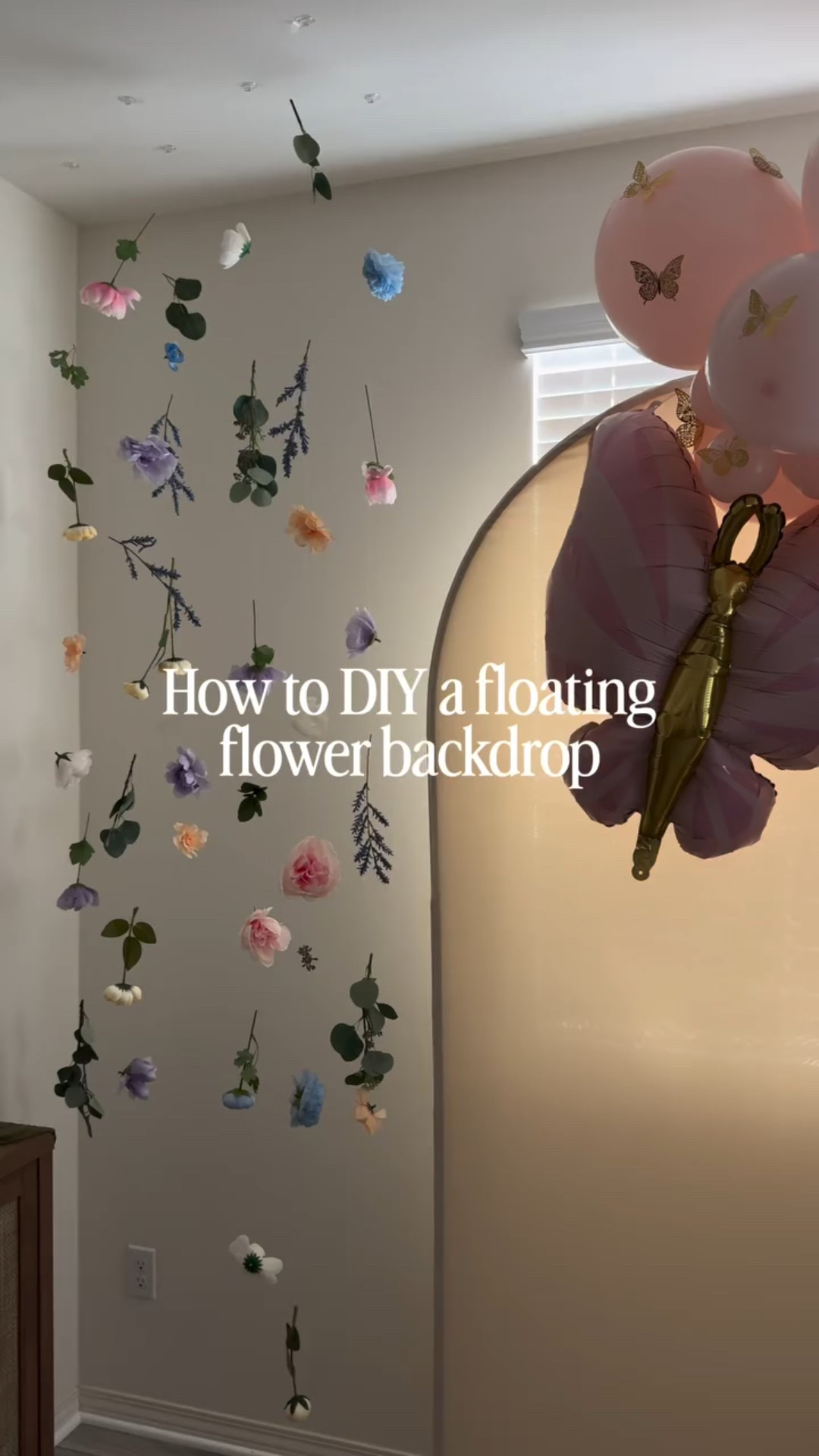 How to: Floating Flower Backdrop 

#diy #birthdaydecor