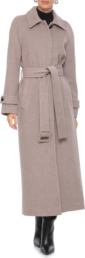 Button Back Belted Coat | Nordstrom