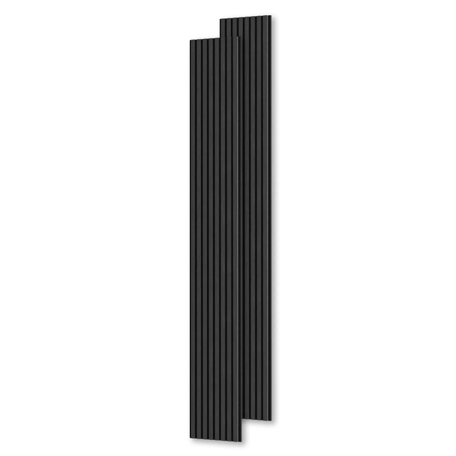 SMARTSTANDARD 106-in x 12.6-in Black MDF Acoustical Sound Absorbing 2-Pack (Covers 9.27 sq. ft.) Polyester | SSPANEL-26932-P2-BO | Lowe's