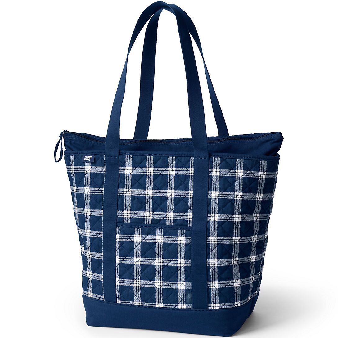 Large Classic Quilted Tote Bag | Lands' End (US)