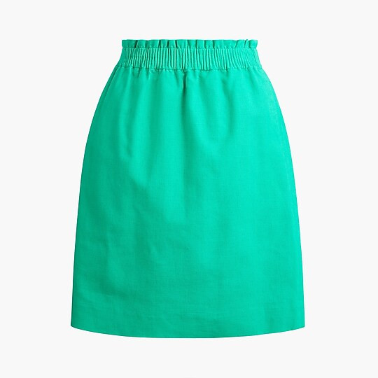 Linen-cotton city skirt | J.Crew Factory