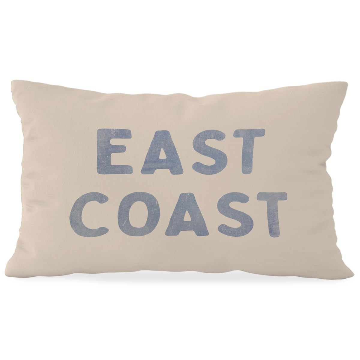 Blue Coastal Throw Pillow Cover 12x20, Blue Dorm Decor, Coastal Granddaughter Preppy Decor, Trendy Retro East Coast Coquette Decor for Girls Room College Sofa Couch | Amazon (US)