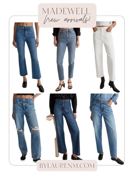 New Madewell jeans! Straight leg jeans, low rise jeans, cropped jeans, white jeans. New arrivals @madewell 

#LTKstyletip #LTKunder100