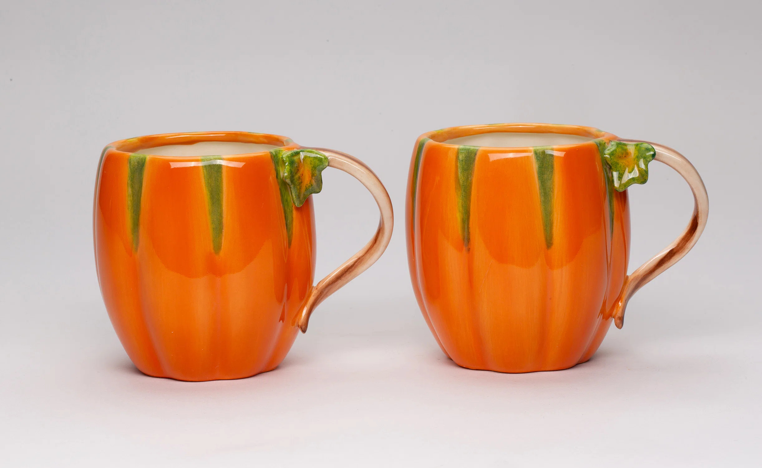 Autumn Pumpkin Mugs Set Of 2 | Wayfair North America