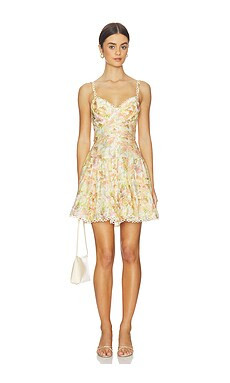 ASTR the Label Tazia Mini Dress in Yellow Pink Floral from Revolve.com | Revolve Clothing (Global)