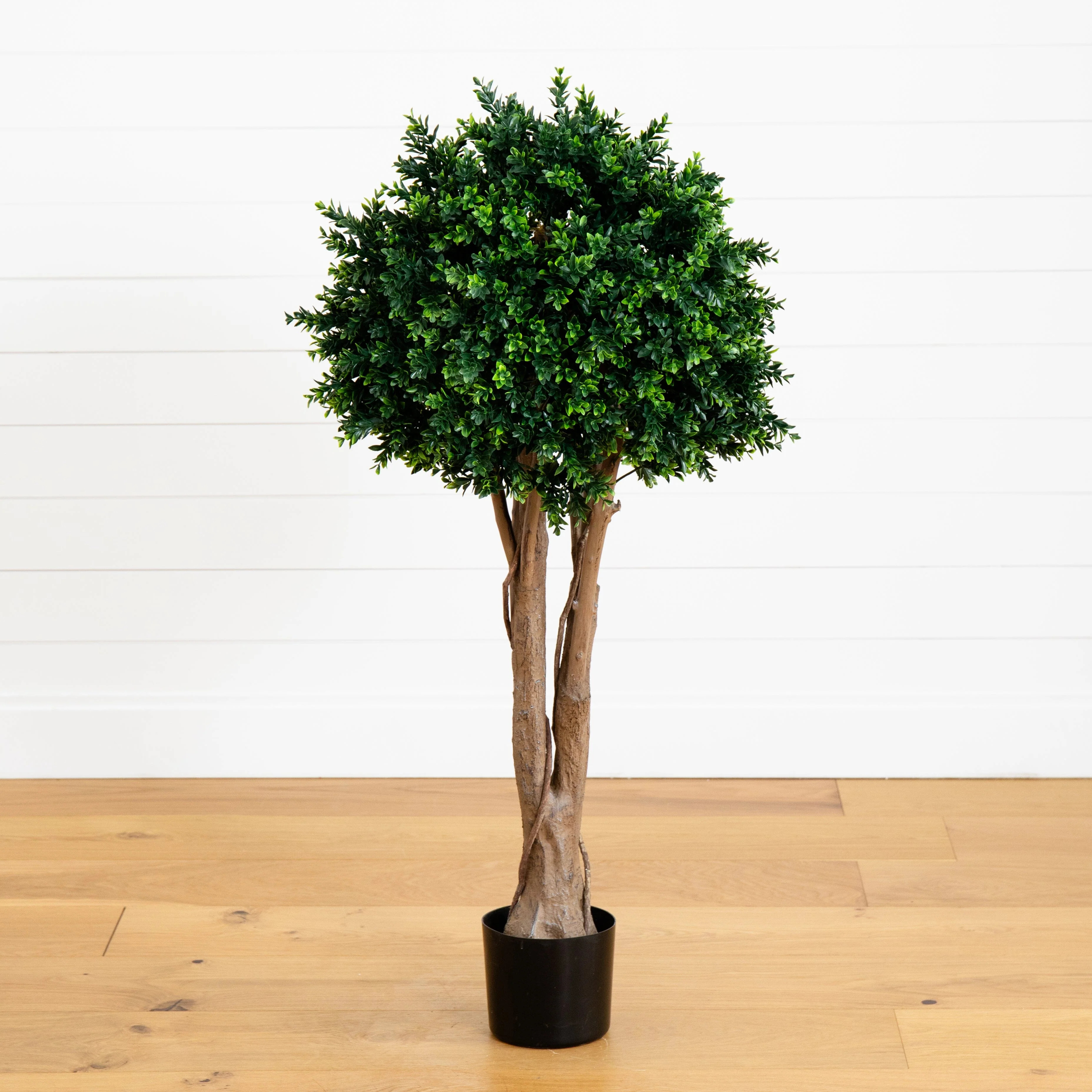 46” Boxwood Artificial Topiary Tree UV Resistant (Indoor/Outdoor) | Nearly Natural | Nearly Natural