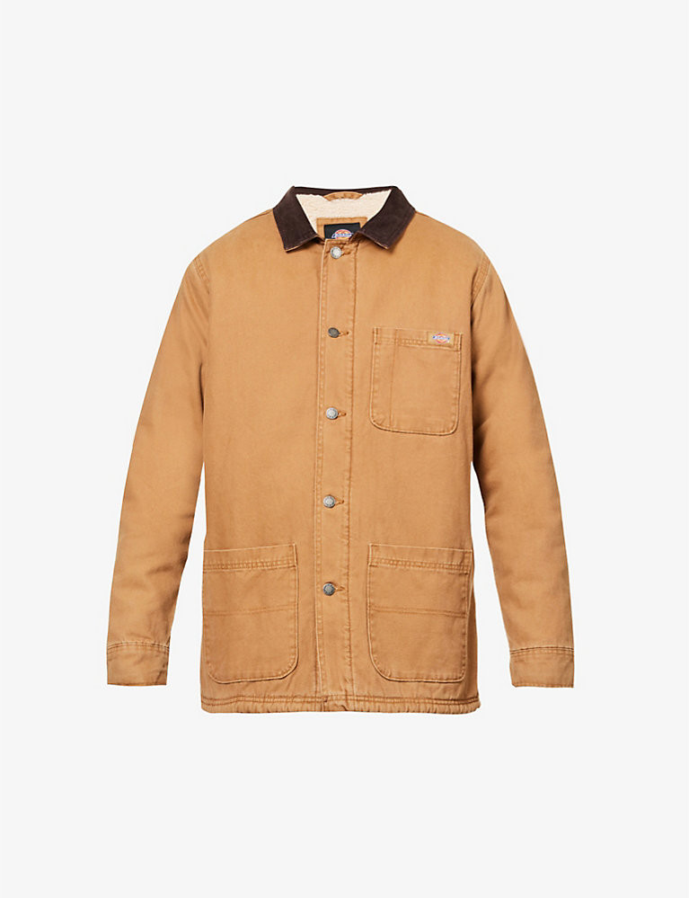 Duck corduroy-collar cotton chore coat | Selfridges