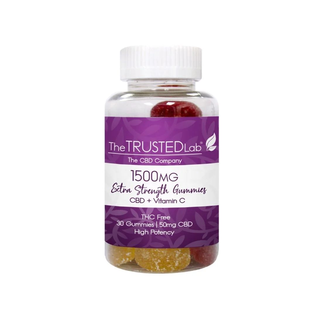 Extra Strength CBD Gummies with Vitamin C (1,500mg) | The Trusted Lab