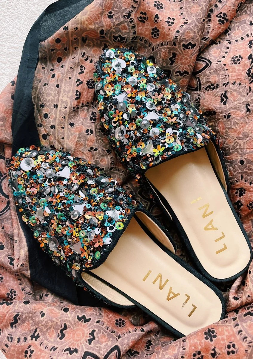 Confetti Slides Navy by Llani | Support HerStory