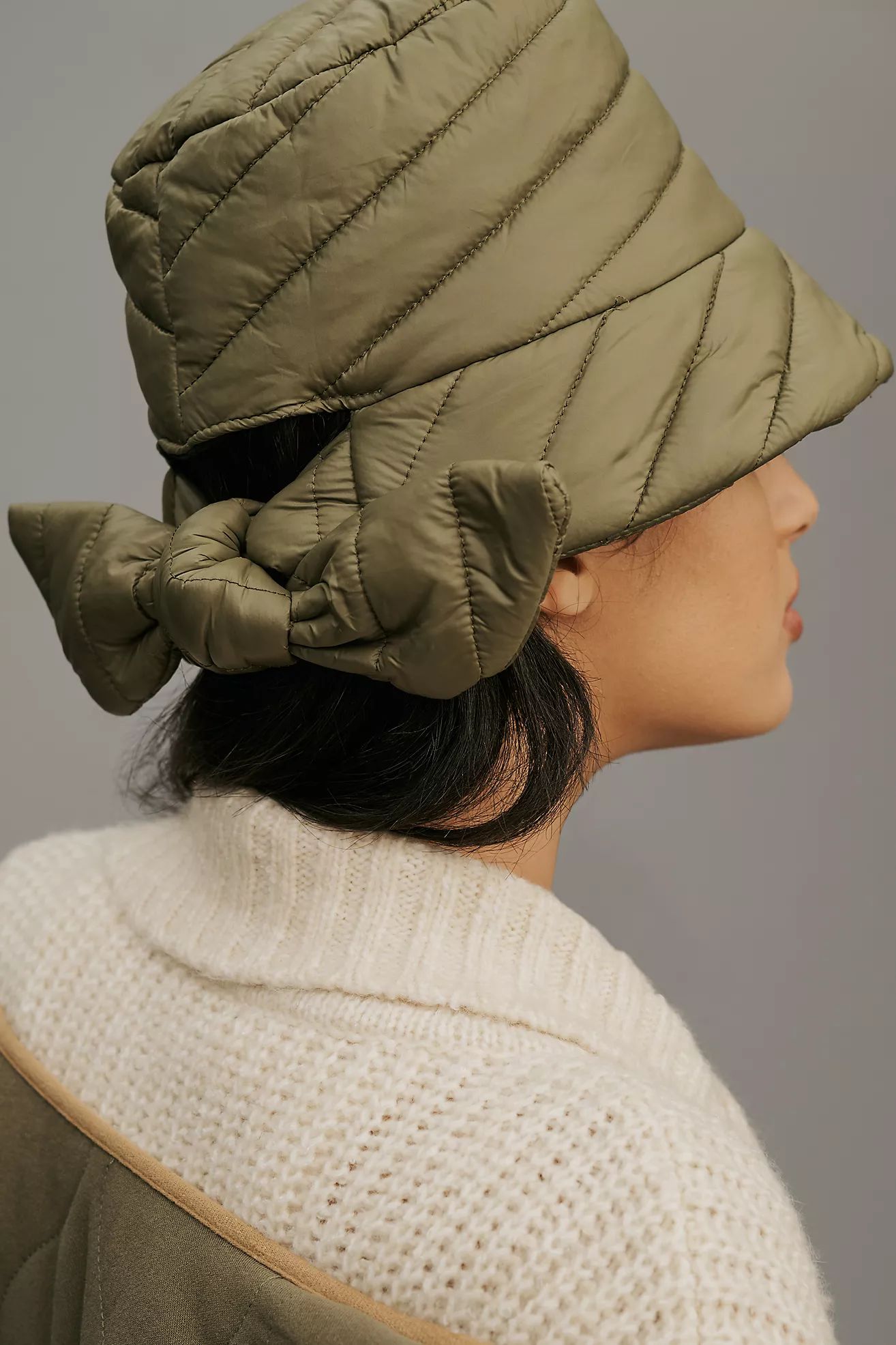 By Anthropologie Puffer Bow Bucket Hat | Anthropologie (US)