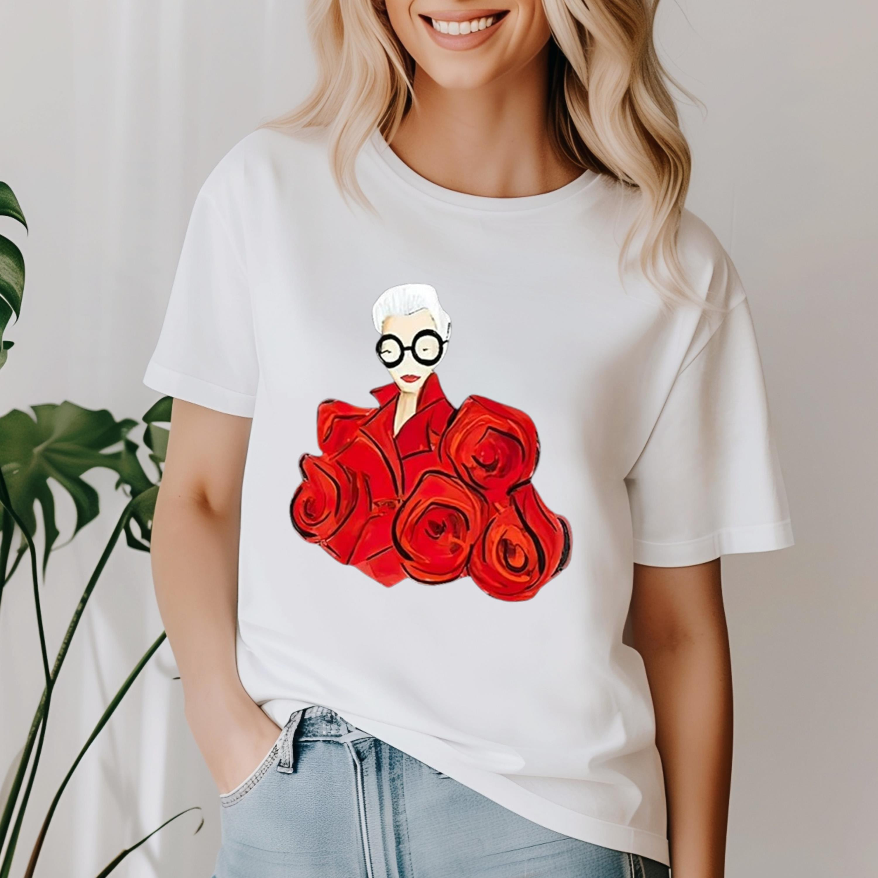 Iris Apfel Shirt, Iris Apfel T-Shirt, RIP Iris Apfel 1921 - 2024 Shirt, The unisex soft-style,197... | Walmart (US)