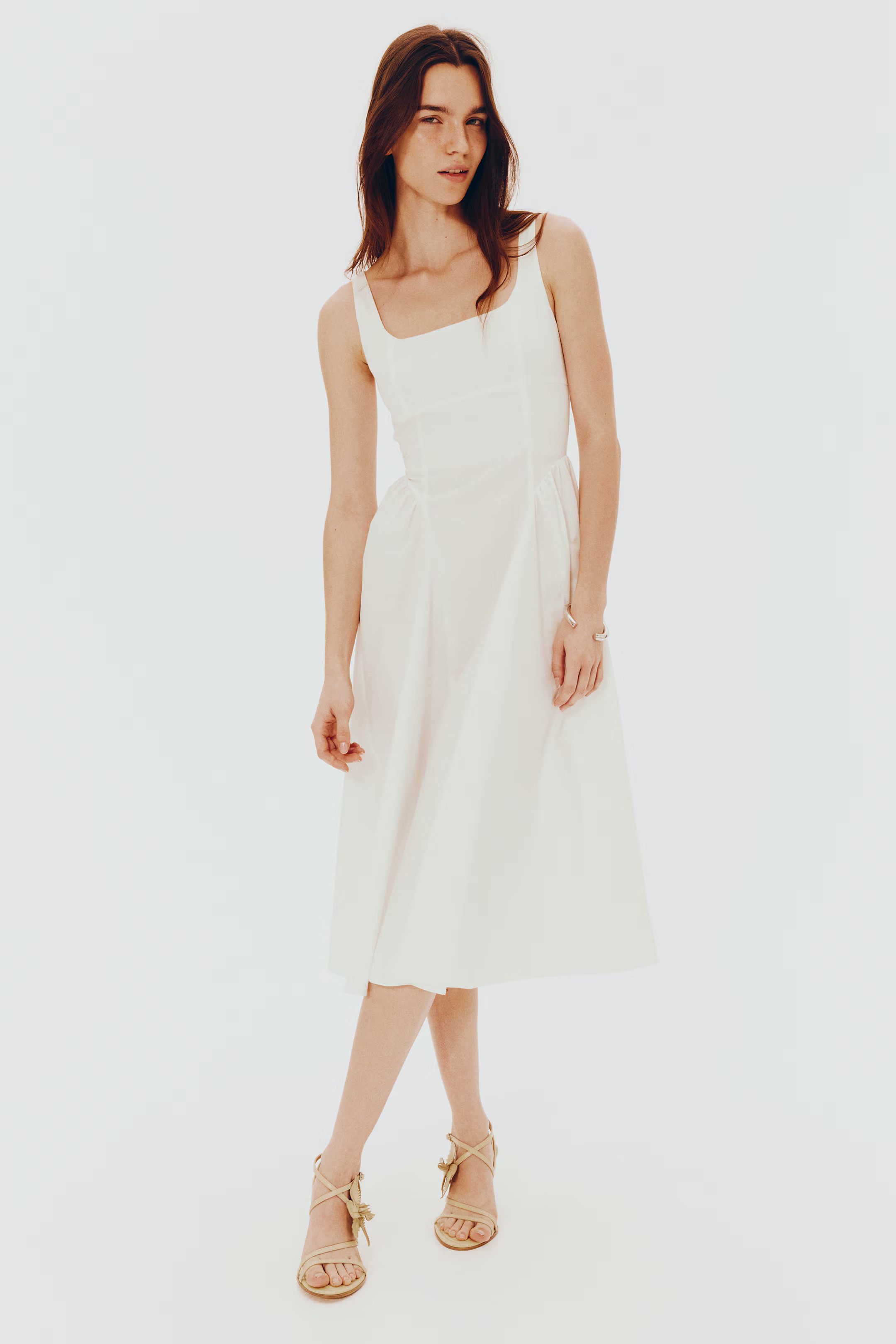 Tie-Back Poplin Dress | H&M (US + CA)