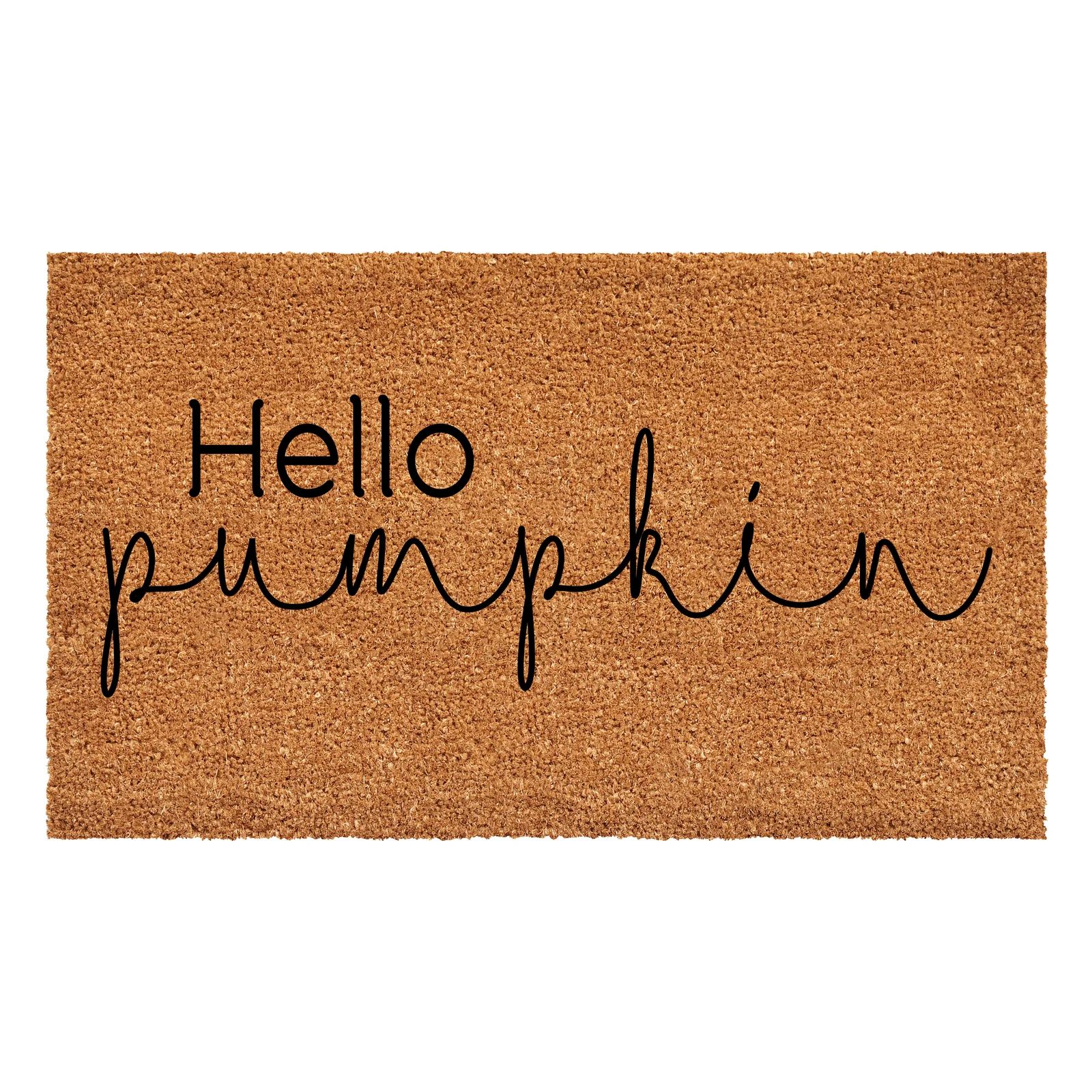 Carennac Hello Pumpkin Non-Slip Indoor and Outdoor Door Mat | Wayfair North America
