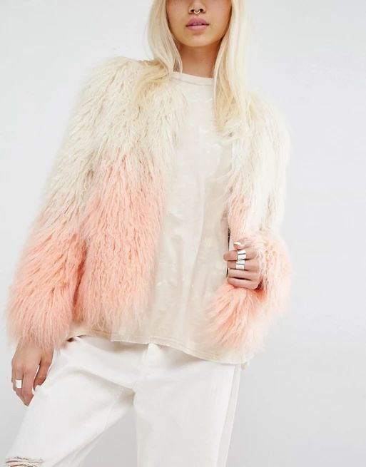 Unreal Fur Pastorale Ombre Jacket | ASOS UK