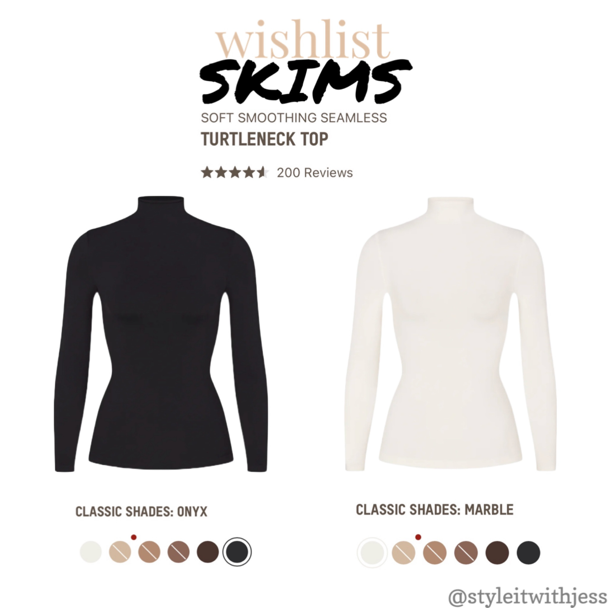 SKIMS must-have TURTLENECK TOP 🖤🤍

#LTKover40 #LTKstyletip #LTKfindsunder100