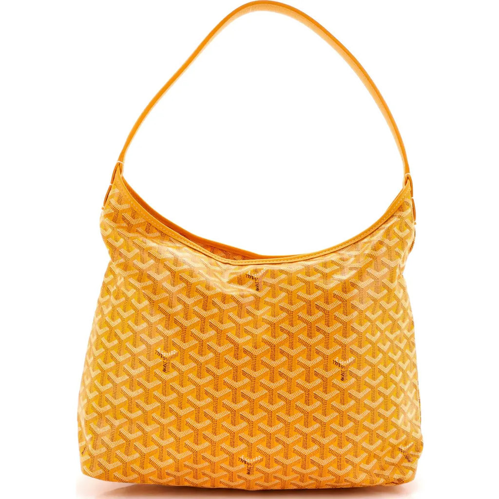 Pre-Owned Goyard Boheme Hobo Coated Canvas in Yellow at Nordstrom, Size Medium | Nordstrom