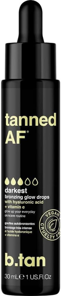 b.tan Darkest Self Tan Drops for Face & Body | Get Tanned - Darkest Self Tanner Bronzing Glow Dro... | Amazon (US)