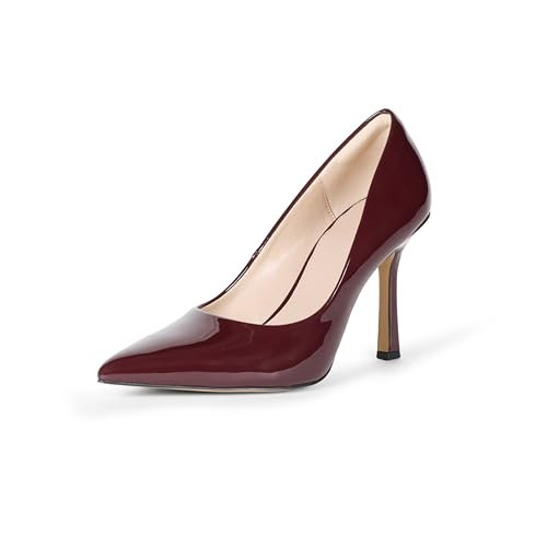 The Drop Women's Parish Pointed Toe Heel, Burgundy Patent, 9 | Amazon (US)