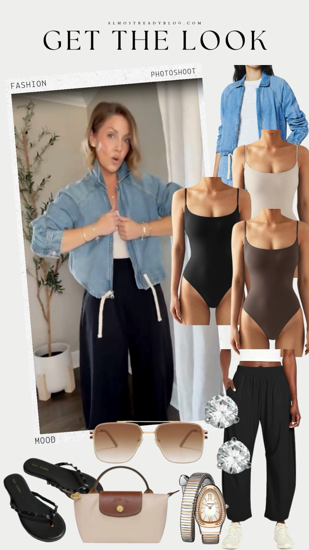 XS denim jacket / Small bodysuit / XS pants 

travel outfit, airport outfit, denim jacket, baggy pants, travel pants, amazon finds, almostreadyblog

#LTKootd #LTKOver40