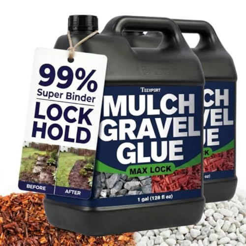 Teexpert Mulch Binder for Landscaping: 255 OZ Rock Glue Fast-Dry Gravel Adhesive for Stone Pea Pebble Rubber,Strong Weather-Resistant Rocks Lock for Landscape Outdoor Yards Garden Bed Paver Patio | Amazon (US)