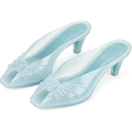 Jelly Mules Kitten Heel Jelly Sandals for Women Transparent TPU Peep Toe Bow Summer Beach Shoes | Amazon (US)