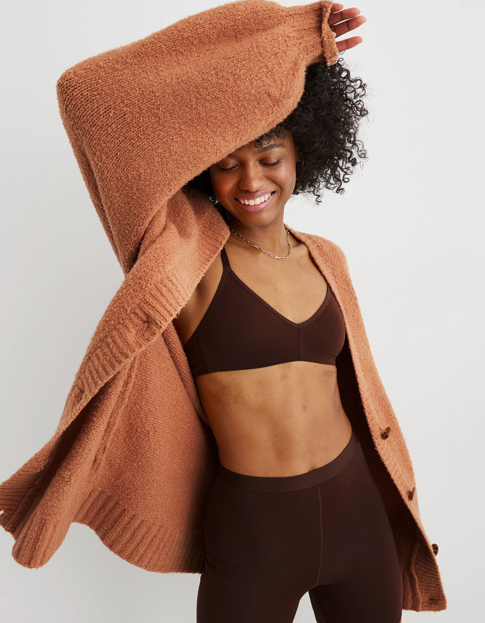 Aerie Oversized Bubble Sleeve Cardigan | Aerie