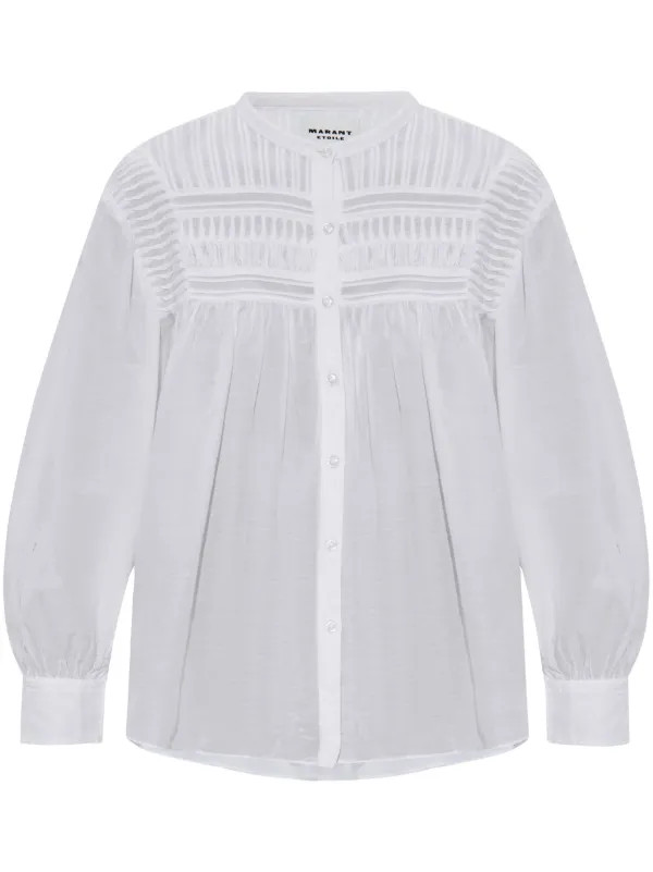 MARANT ÉTOILE Plalia Blouse | White | FARFETCH BR | Farfetch (BR)